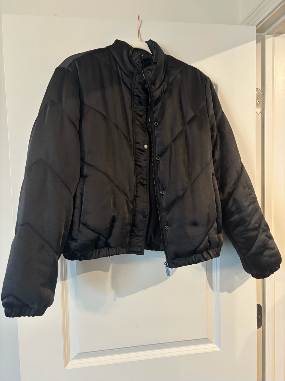 Sanctuary Black Quilted Puffer Jacket
